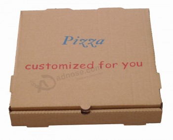 Oem棕色瓦楞纸cardbaord披萨盒