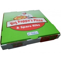 Oem impression colorée carTon ondulé boîTes à pizza cardbaord