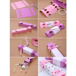 Caseiro valenTine PresenTe wrapping ideas caiXa de doces de papel