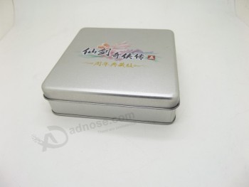 Caja de laTa de cd de meTal con mejores venTas con la impresión de logoTipo personalizado