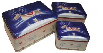 OEM Seriers Tea Tin Box with Printing Custom Artwork