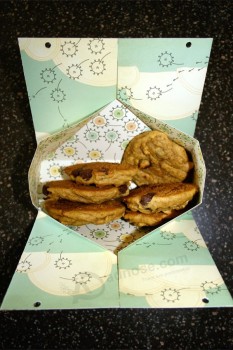 Papieren voedseldoos voor koekjes/Koekje/Chocolade
