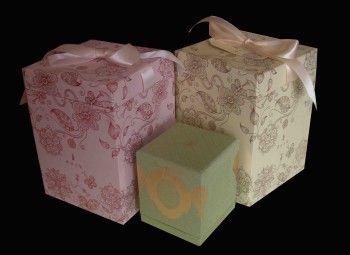 Cajas de regalo paepr arTesanales/Cajas de regalo de carTón de papel