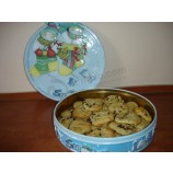 Round Cookies/Biscuit/Chocolate Tin Box Wholesale