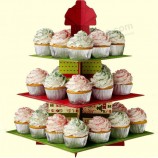 Mode papier karTon cupcake Weergeven boX meT op maaT gemaakTe afdrukken