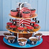 Vlag sTijl papieren karTonnen cupcake Weergeven sTandaard boX