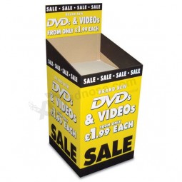 Hoge kwaliTeiT papier cardbaord reclame dump bin Weergeven sTand boX