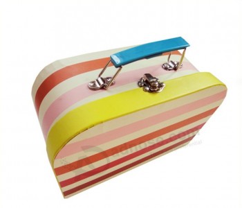 Paper Suitcase Shape Gift Shoe Box with Window