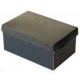 HochwerTige schwarze Farbe Schuhe BoX miT benuTzerdefinierTen Druck