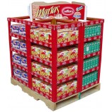 Nieuwe mode kleurrijke papieren karTonnen palleT Weergeven boX voor voedsel