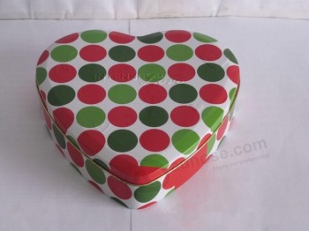 심장 모양 초콜릿 사용자 지정 인쇄와 주석 상자입니다