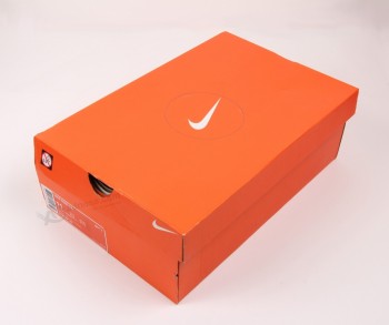 Caja de zapaTos ragid color naranja con impresión personalizada