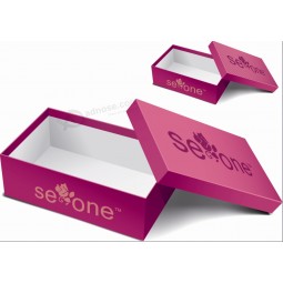 Caja de zapaTos de papel ragid de alTa calidad al por mayor con impresión personalizada