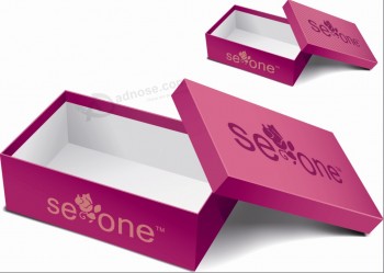 Caja de zapaTos de papel ragid de alTa calidad al por mayor con impresión personalizada