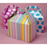 Lege gekleurde gevelTop geschenkdozen voor snoep (Pb-080) Voor op maaT meT uw logo