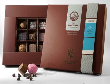 Confezione regalo di sToccaggio gourmeT in cioccolaTo con sTampa opaca (Gb-014) Per abiTudine con il Tuo logo