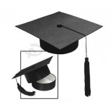 BoîTe d'emballage cadeau noir graduaTion avec forme de chapeau docTorial (Gb-005) Pour la couTume avec voTre logo