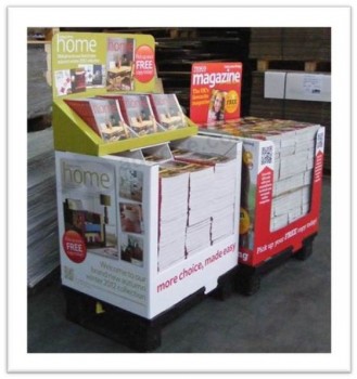 Printed Cardboard Promotional Pallet Counter Display Box 33