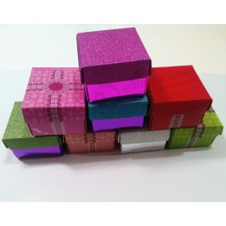 MeTallic TeXTured paper Geschenk-BoXen für DekoraTionen für benuTzerdefinierTe miT Ihrem Logo