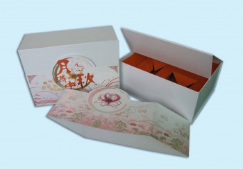 Traditionelle Mooncake-GeschenkboX mit Hülle für Maßanfertigung mit Ihrem Logo