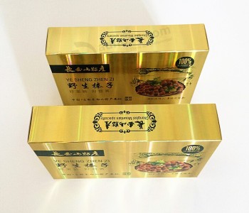 Custom high-quality Golden Foil Paper Boxes for Nutriments