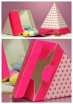 Alto personalizzato-Qualità 2017 nuova scatola di caramelle piramide Con staMpapà cmyk