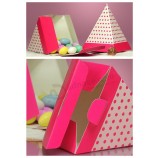 Benutzerdefinierte hoch-Qualität 2017 neue Pyramide Candy BoX mit CMYK-Druck