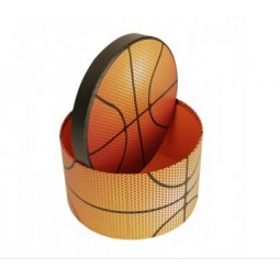 Personalizado alto-Los deportes de baloncesto de iMpresión embalaje caja de regalo redonda calidad