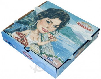 Haut personnalisé-Boîte d'emballage de qualité de restauration rapide avec motif iMprimé de dame