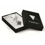 Benutzerdefinierte hoch-Qualität Schwarz Karton VerPackung Shirt BoX