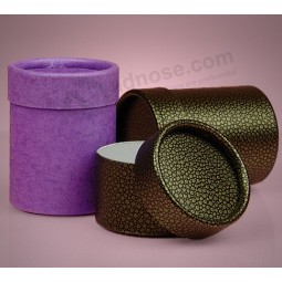定制高品质圆筒纸礼品容器，用于身体粉末