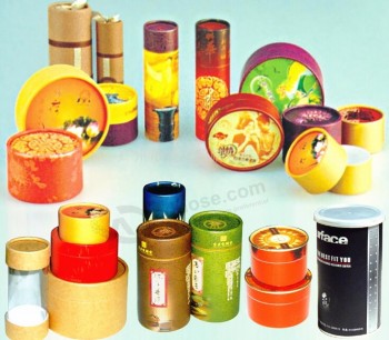 Commercio all'ingrosso di alta personalizzato-Scatole cilindriche di imballaggio di carta di qualità