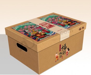 卸売カスタム高-高品質の茶クラフト紙の靴の梱包箱