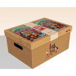 Großhandel benutzerdefinierte hoch-Qualität braun KraftPapier Druck Schuhe VerPackung BoX