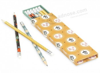 Commercio all'ingrosso di alta personalizzato-Scatola per imballaggi a matita di carta Con staMpapà di qualità (Gb-004)