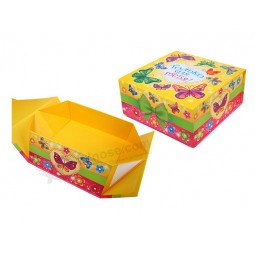 Custom high quality Fancy Paper Printing Cosmetic Collapsible Box with your logo