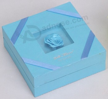 Custom high quality Attractive Commodities Packaging Box with Ornament Flower and your logo