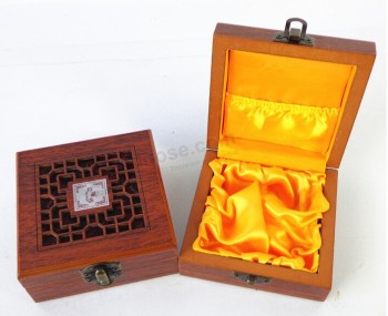Custom high quality Hollow Wooden Packing Box for Aromatherapy Oils with your logo