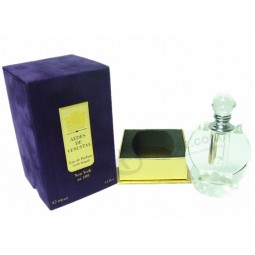 Custom high quality Luxury Purple Velvet Paper Perfume Box with your logo