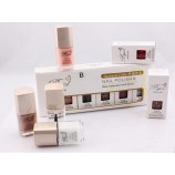 定制高品质印刷指甲油礼品盒与pvc窗口