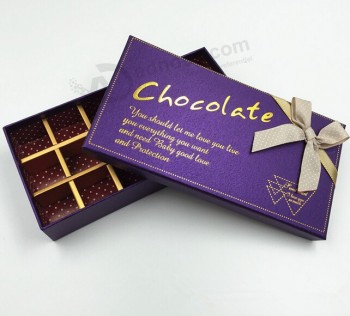 оптовая изготовленная на заказ высокая-высококачественная подарочная коробка для шоколада