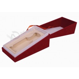 Red Velvet Clamshell Fragrance Box for custom with your logo