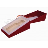 Rood fluweel clamshell geurboX voor op maat met uw logo