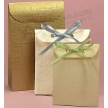 Wholesale custom high-end Small Special Textured Paper Presents Packaging Bags