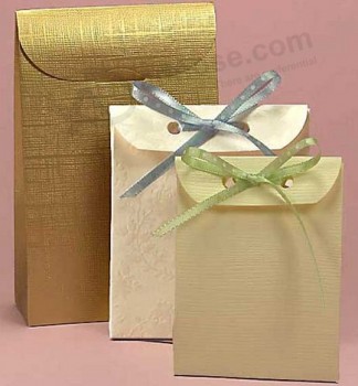 Wholesale custom high-end Small Special Textured Paper Presents Packaging Bags