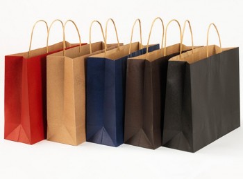 卸売カスタム高-最後の最も安い着色クラフト紙の靴の袋 (Pb-010)