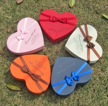 CaiXas de ePfaCotamento loving do choColate da forma do Coração Para o Costume Com seu logotipo