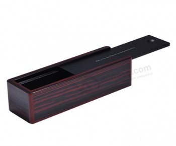 прямоугольная деревянная скользящая закрывающая коробка для парфюма для таможни с вашим логотипом