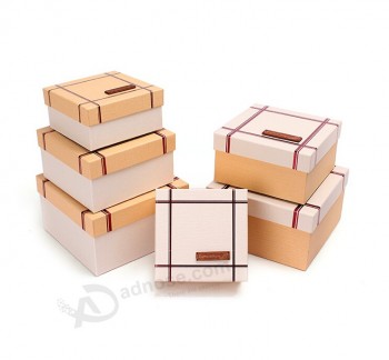 Hot Stamping Nested Leather Bag Packing Boxes for custom with your logo