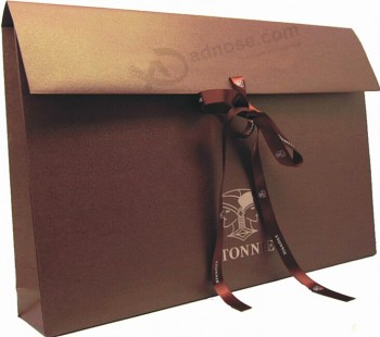 Wholesale custom high-end Golden Paper Folding Gift Bag for Candy